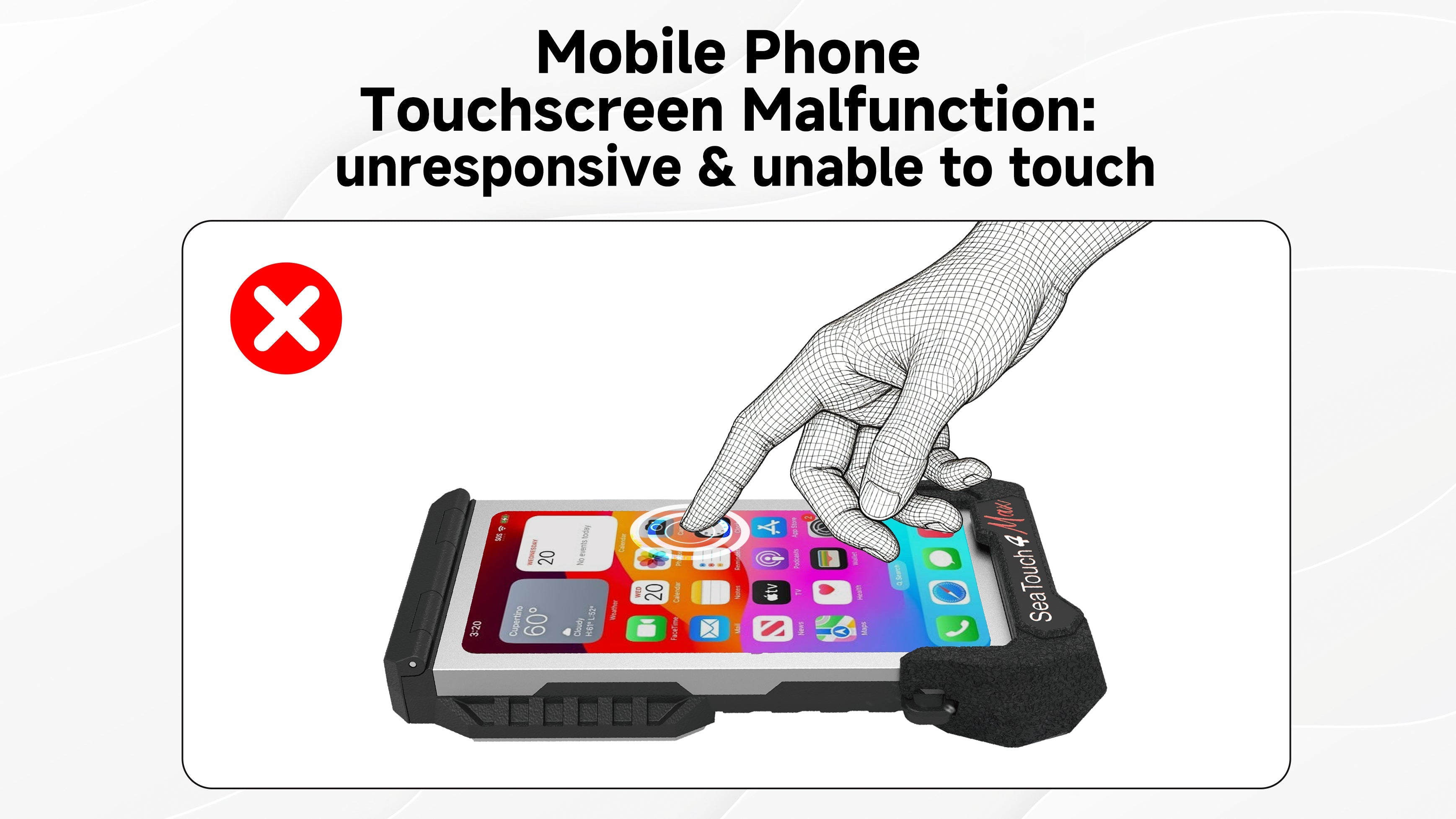 mobile phone touchscreen malfuction: unresponsive & unable to touch