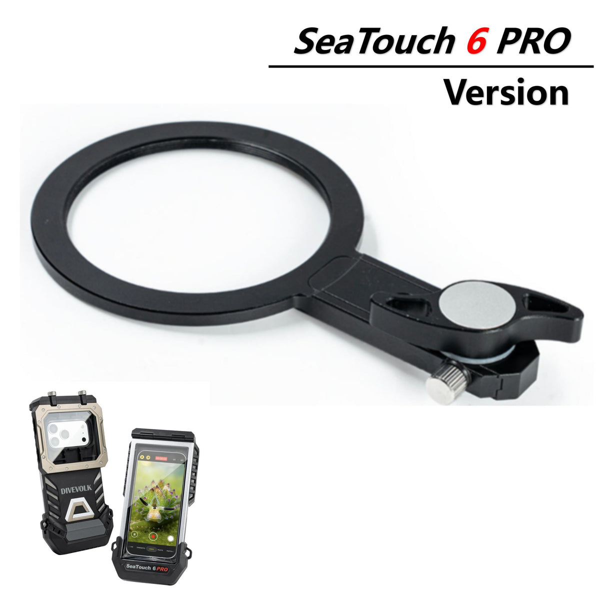 Braccio adattatori Divevolk Seatouch 4 Max Plus 67mm per la fotografia subacquea