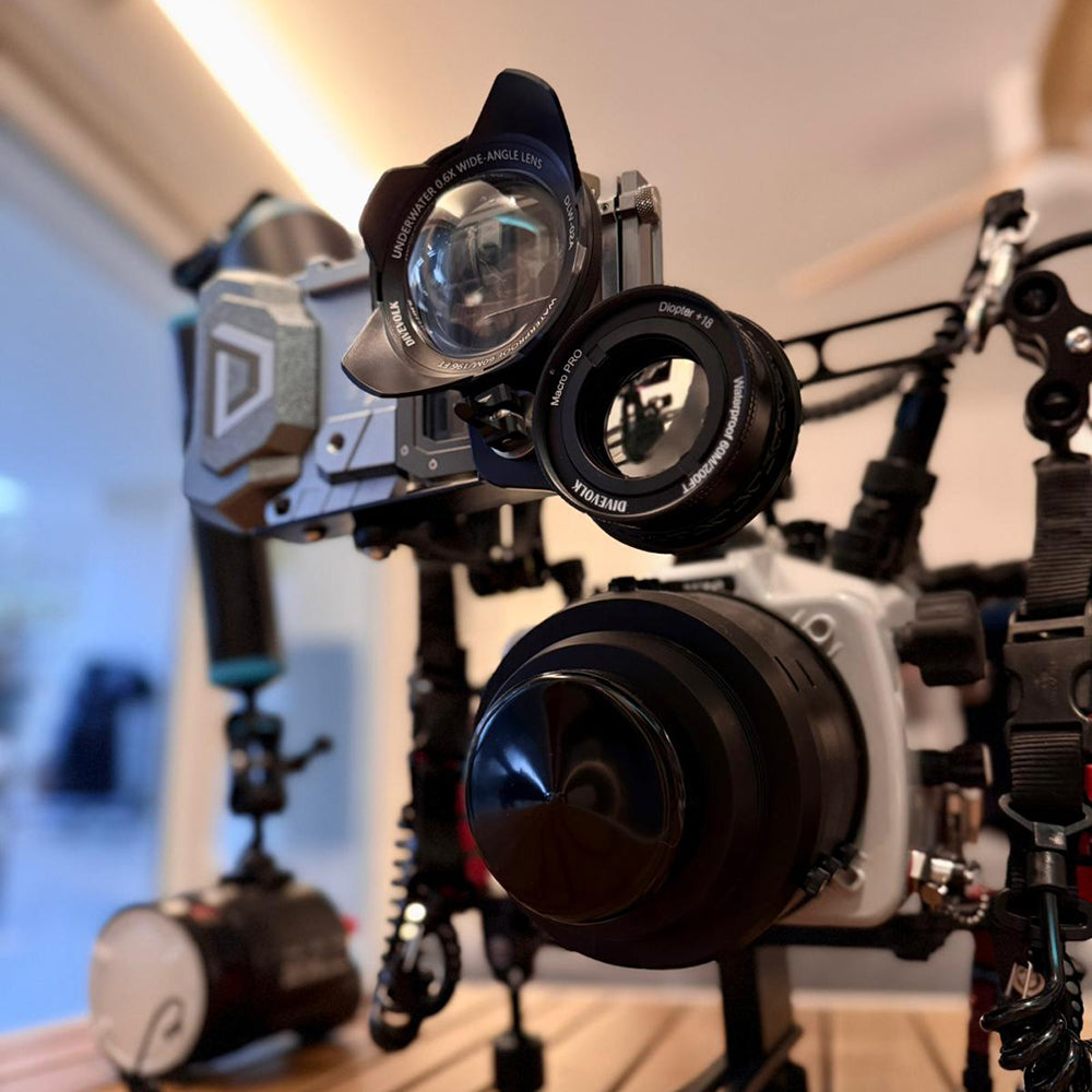 Divevolk Seatouch 4 Max Plus 拡張クランプ、水中写真用 67mm アダプターアーム付き