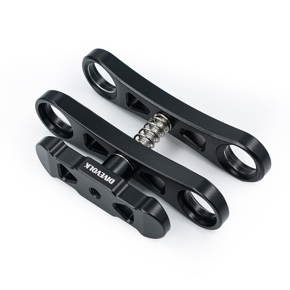 DiveVolk underwater photo gear with Extended Ball Joint Clamp