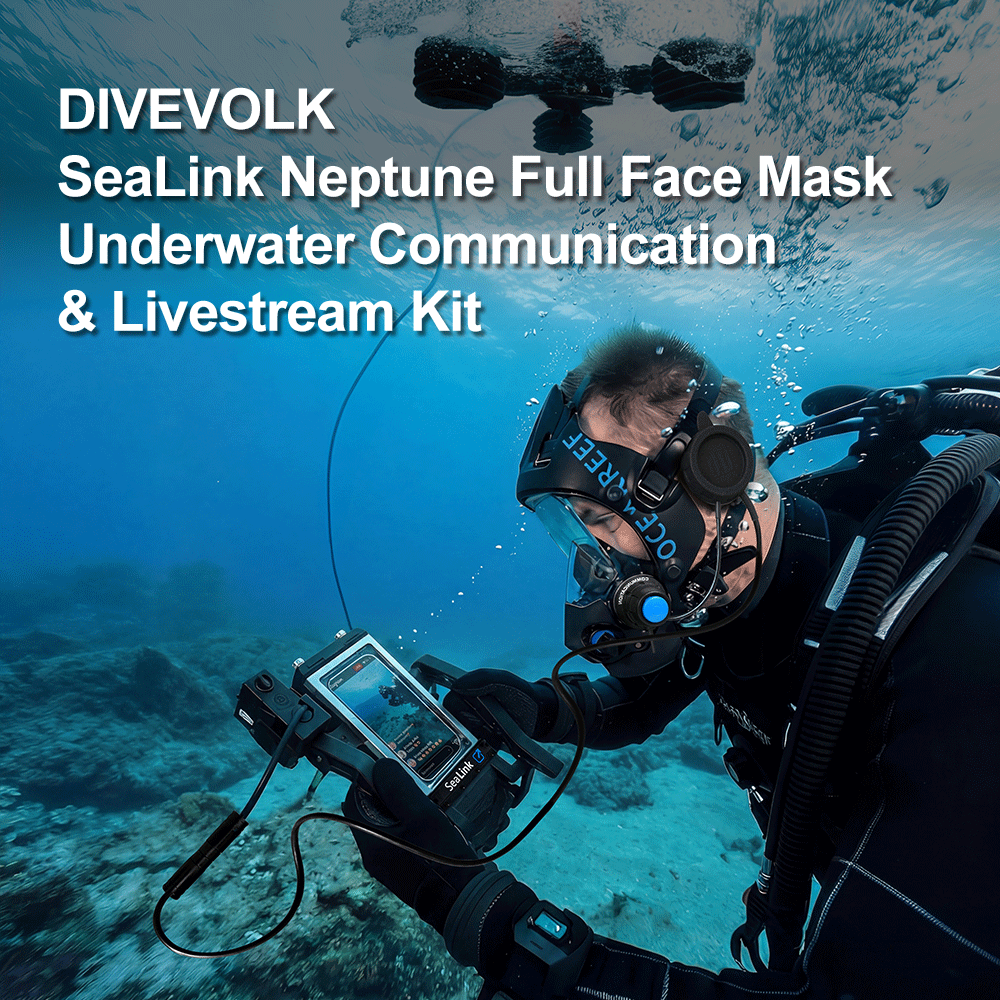 DIVEVOLK x Ocean Reef SeaLink Neptune Underwater Communication & Livestream Kit