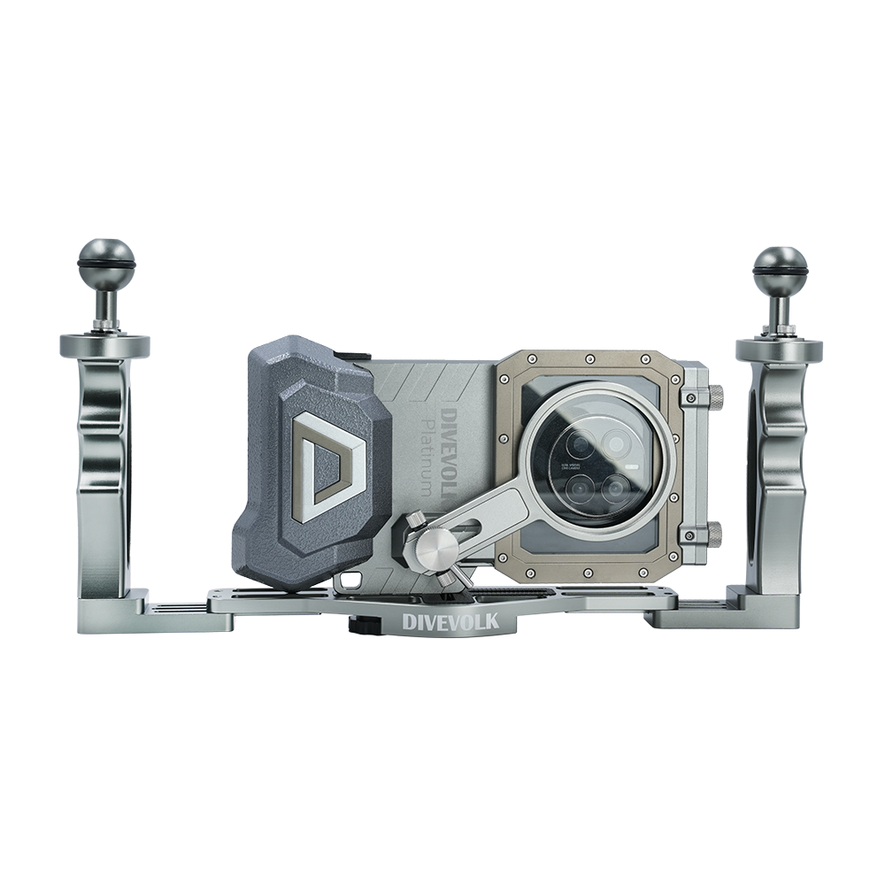 DiveVolk Dual Handle Tray with SeaTouch 4 Max