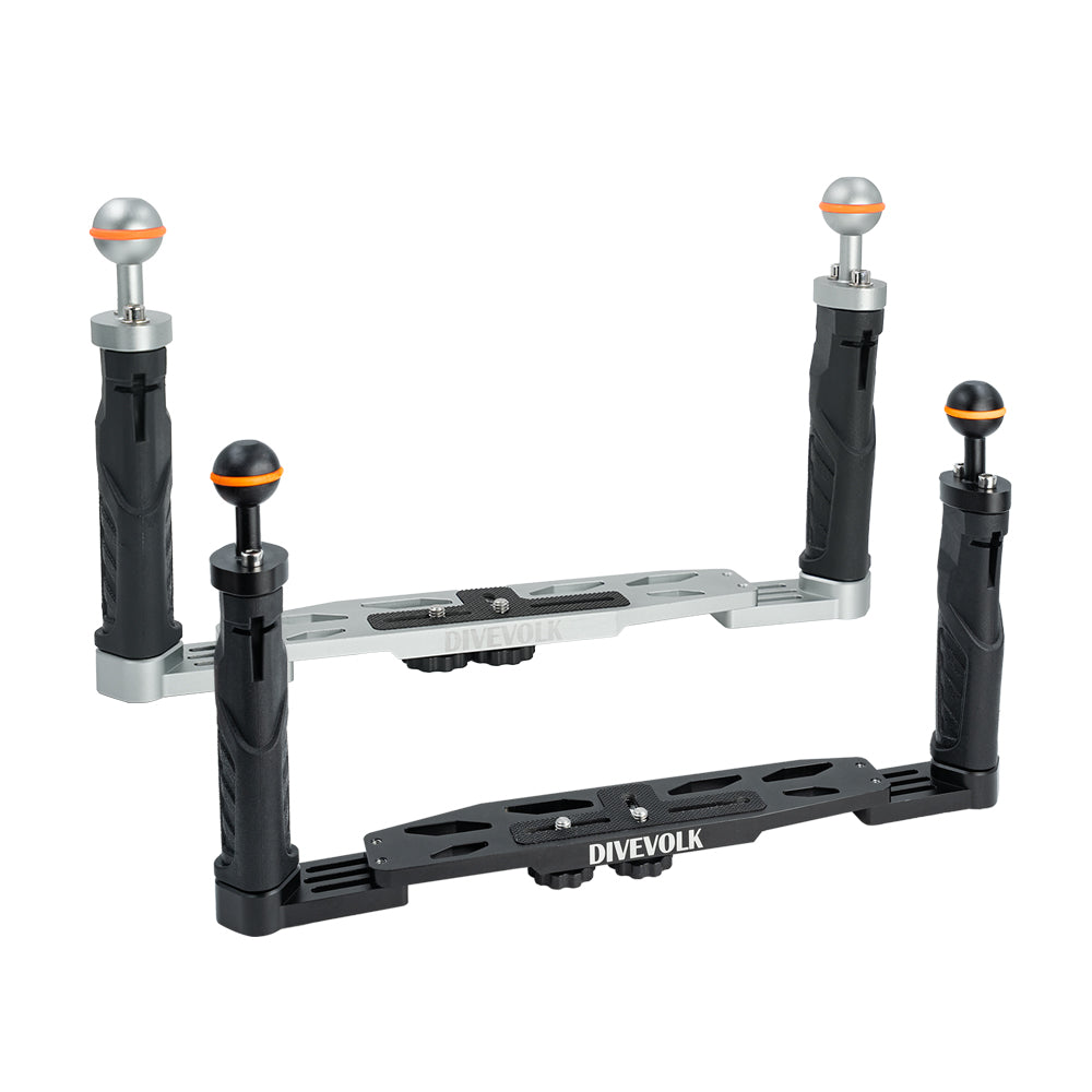 Лоток с двойной ручкой DIVEVOLK для подводного чехла для смартфона, компактного кофра для камеры, экшн-камеры, Gopro, DJI Action, Insta360
