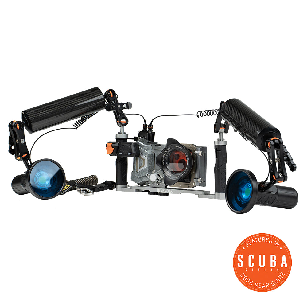 DIVEVOLK SeaTouch 4 Max Platinum Underwater Housing Almighty Kit for iPhone and most Android smartphone, dive housing, waterproof phone case
