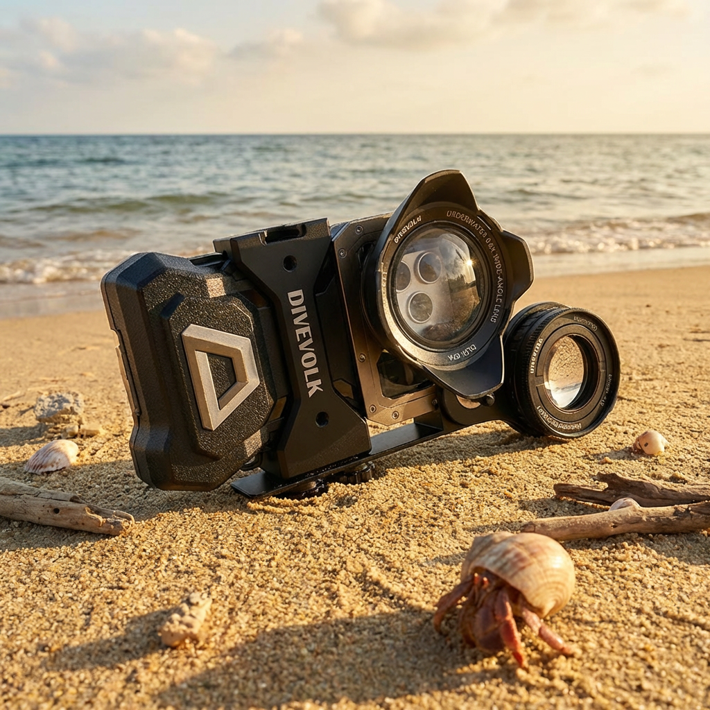 Divevolk Seatouch 4 Dual Lens Adapter for underwater photography