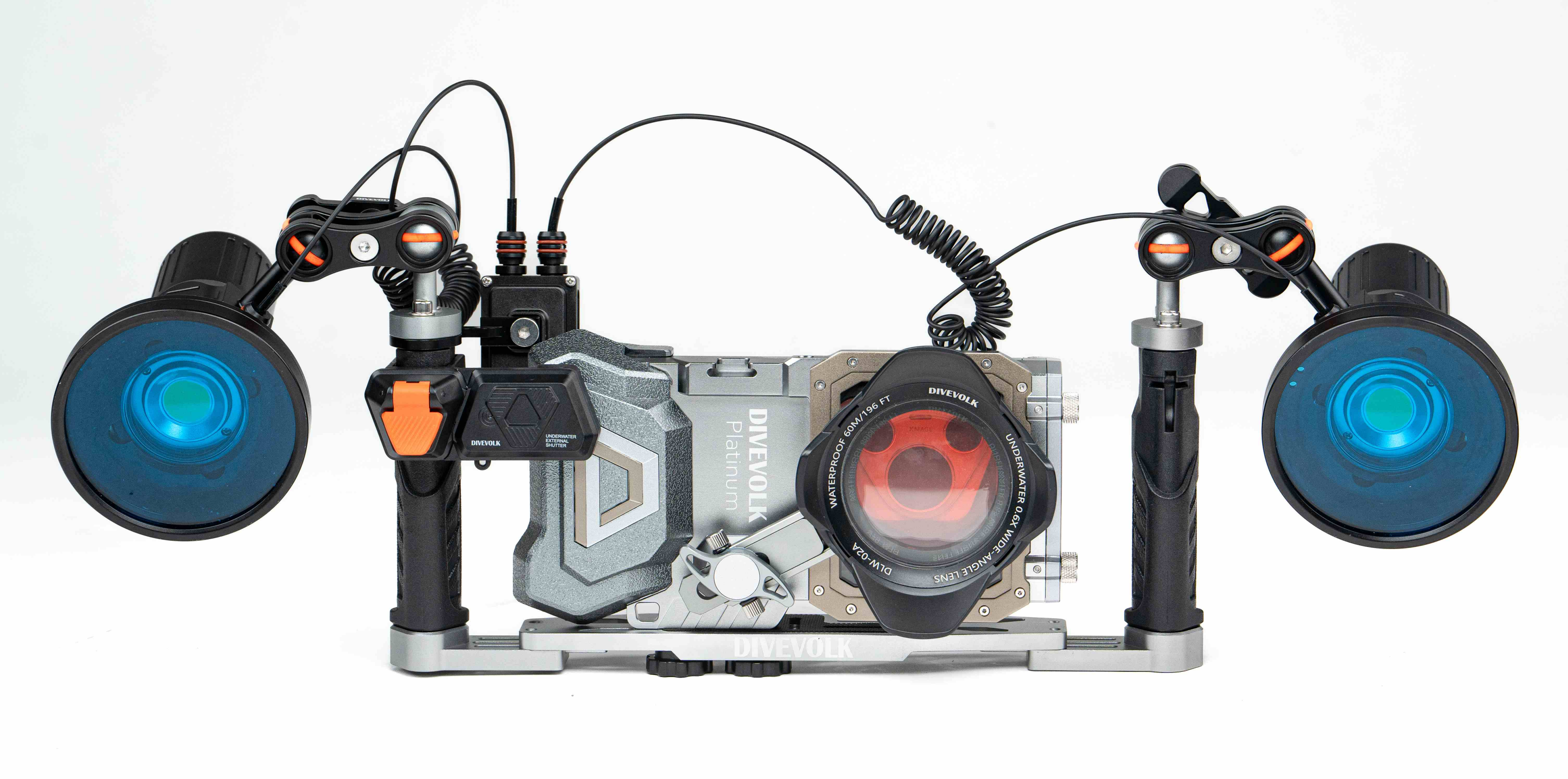 DIVEVOLK SeaTouch 4 Max Plus Комплект для глубокого погружения с двойной подсветкой для iPhone и большинства смартфонов Android, корпусом для погружения, водонепроницаемым чехлом для телефона