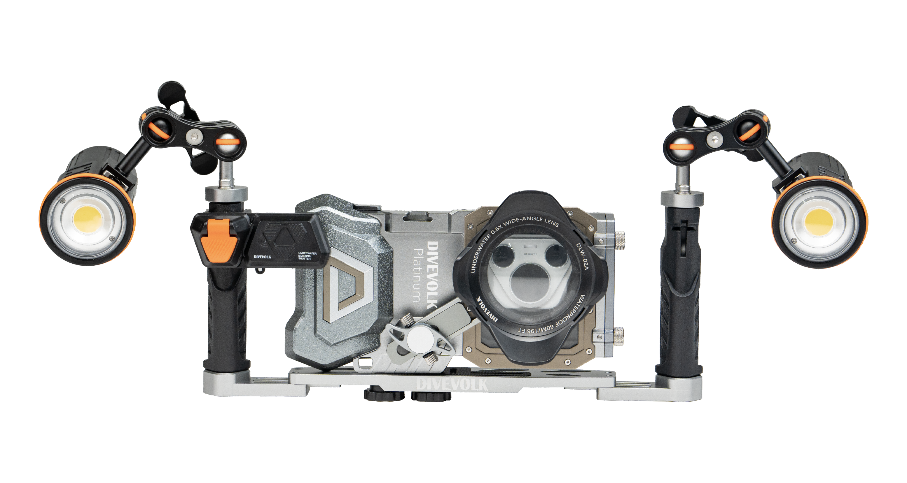 DIVEVOLK SeaTouch 4 Max Plus 딥 다이브 키트(iPhone 및 대부분의 Android 스마트폰용 듀얼 라이트 포함), 다이브 하우징, 방수 휴대폰 케이스