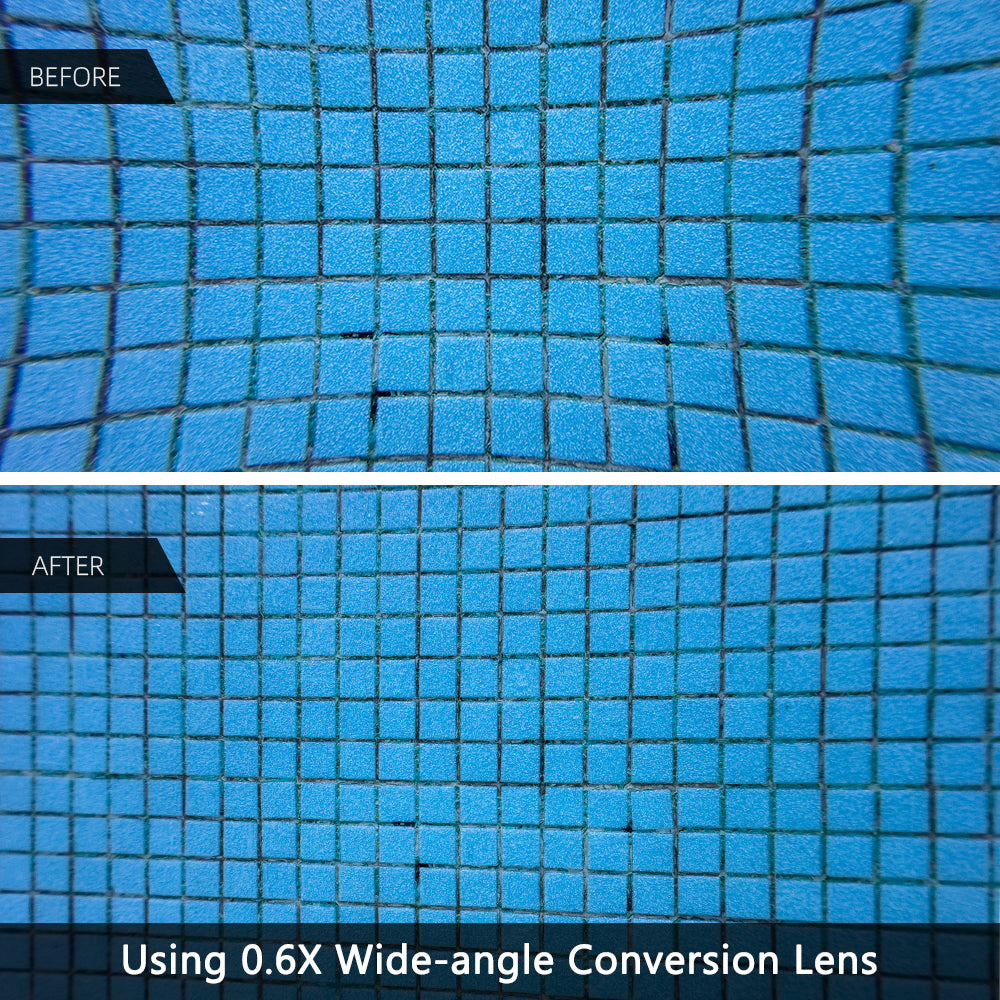 DiveVolk Wide lens: Before & After underwater phone housing