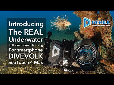 DIVEVOLK underwater touchscreen dive housing for iPhone and Android