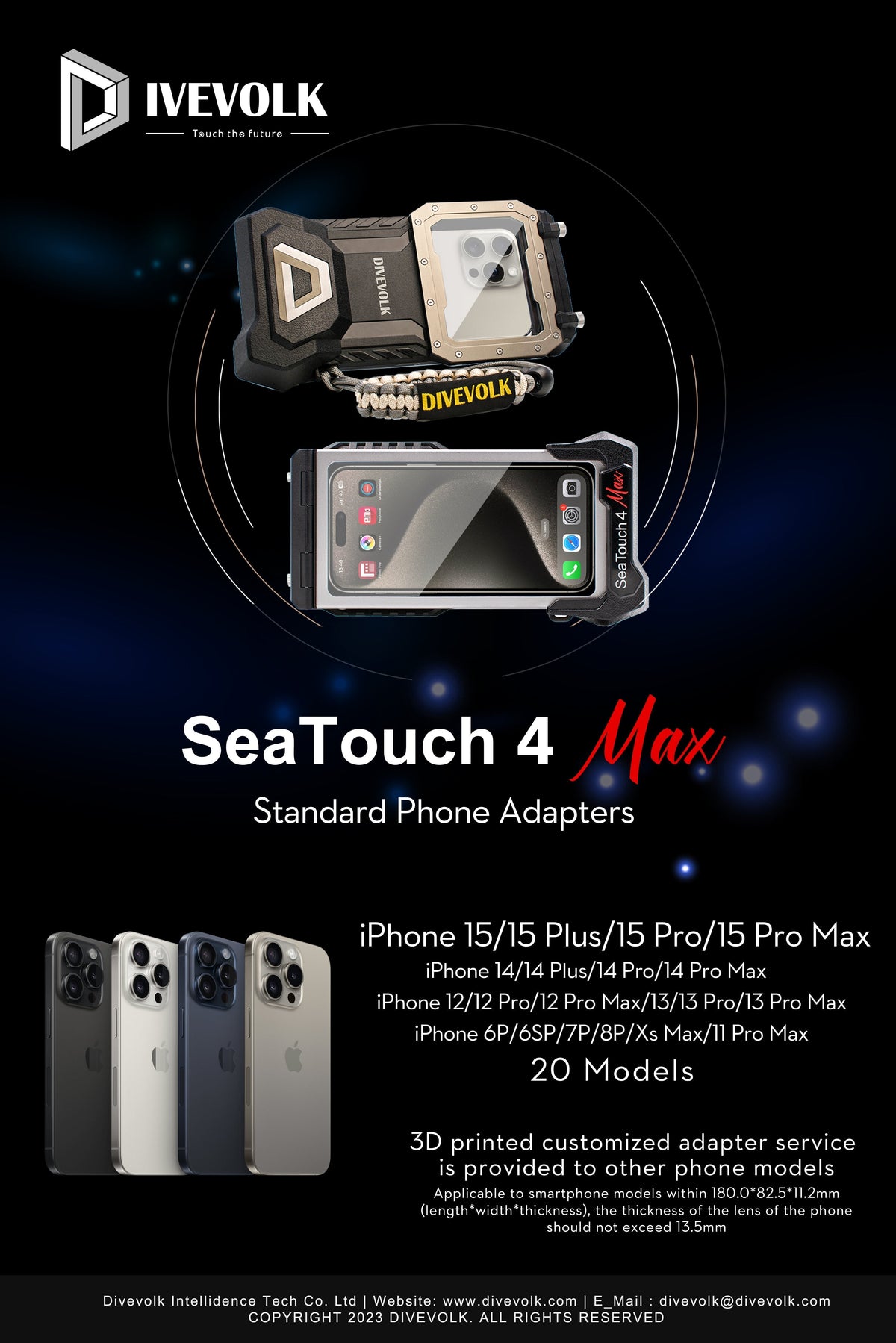 iPhone 15 Underwater: SeaTouch 4 Max Diving Case