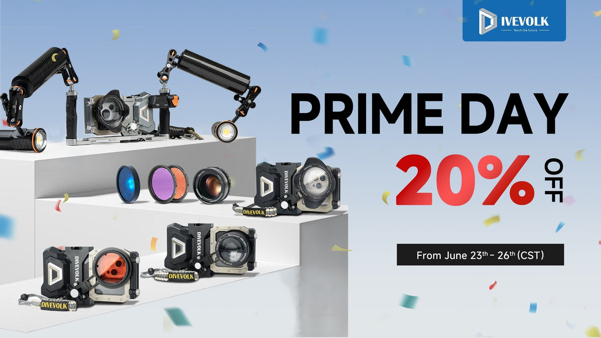 DIVEVOLK Prime Day Sale 2026: 20% Off Underwater Photography Gear (June 23–26)