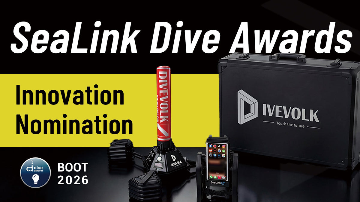 Boot Dusseldorf Dive Award of Innovation 2026 nomination - DIVEVOLK SeaLink System for underwater internet, live-stream