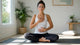 breathing control practice yoga mat home