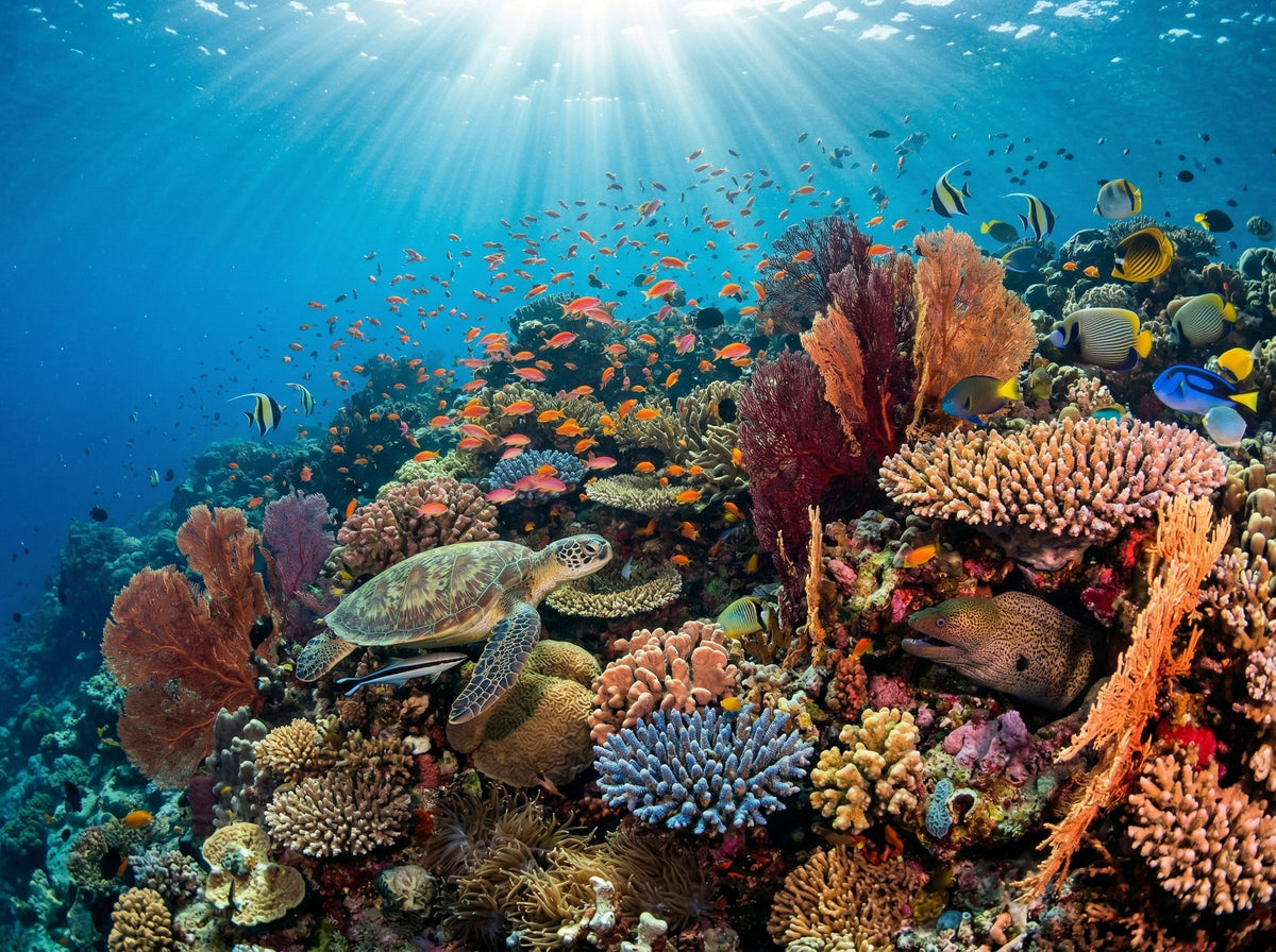 coral reef marine life vocabulary