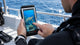diver editing turtle photo on boat seatouch 6 pro touchscreen