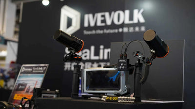 divevolk booth sealink camera rig dual video lights