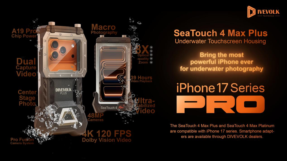 Ready on Day One: DIVEVOLK Announces Adapter Modules for the New iPhone 17 Series!