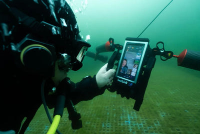 DIVEVOLK SeaLink livestream feed during the Lvkutan cave diving activity