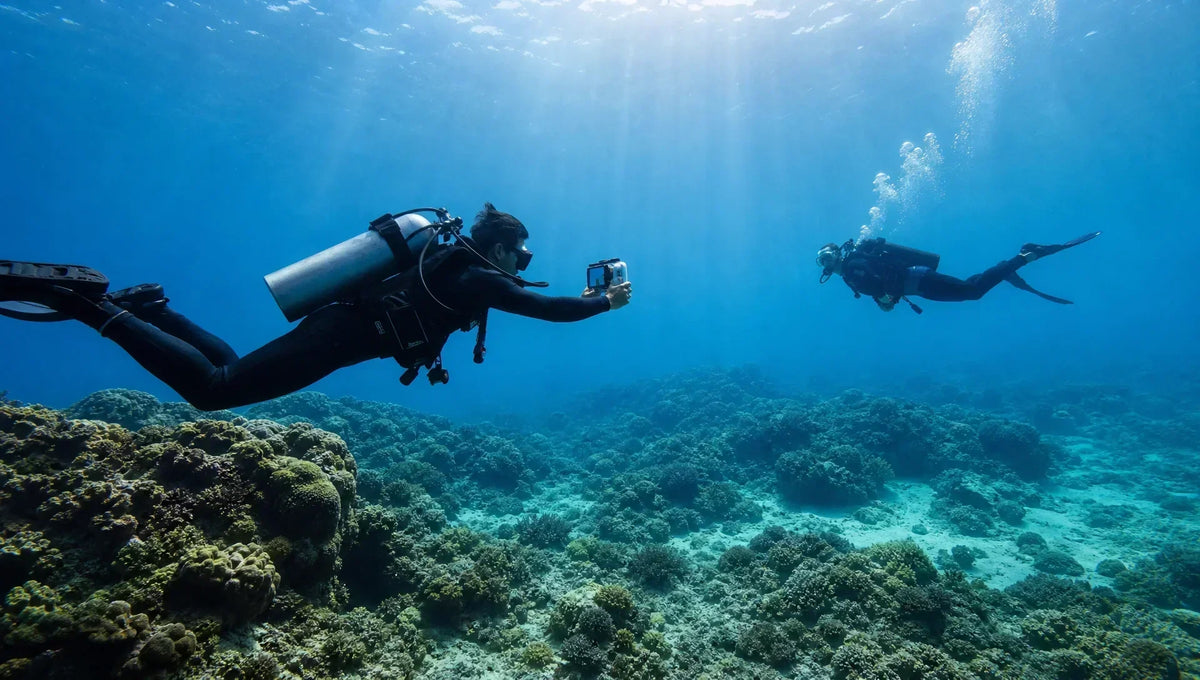 stable underwater video shot phone housing