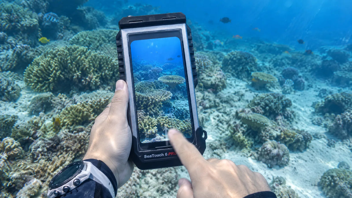 swipe up bottom edge seatouch 6 pro large screen reef