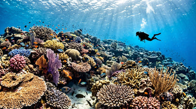 wide angle reef diver