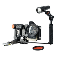SeaTouch 4 Max Plus Creator Kit with underwater video light and dive photography accessories