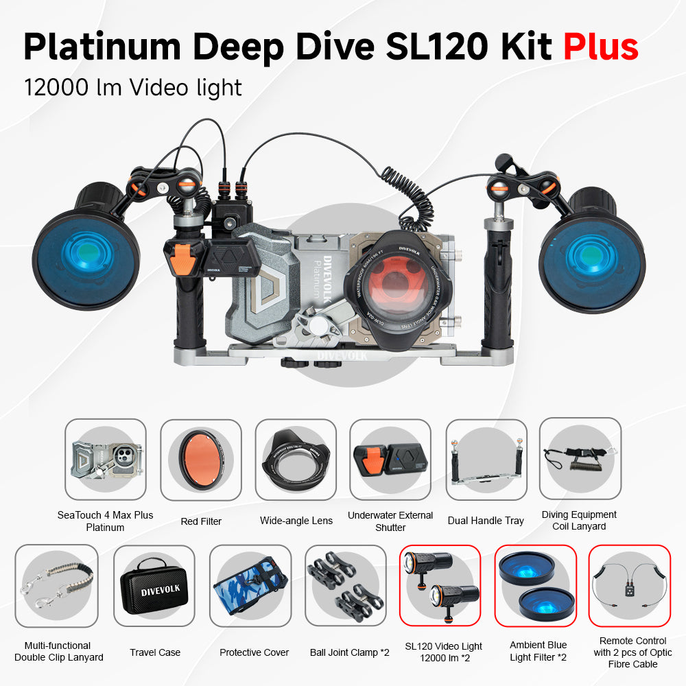 SeaTouch 4 MAX Platinum Deep Dive Kit | Dual Light & Durability