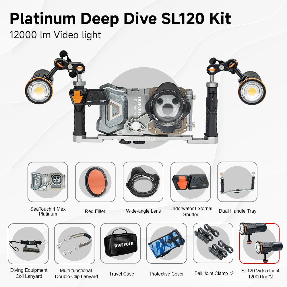 SeaTouch 4 MAX Platinum Deep Dive Kit | Dual Light & Durability