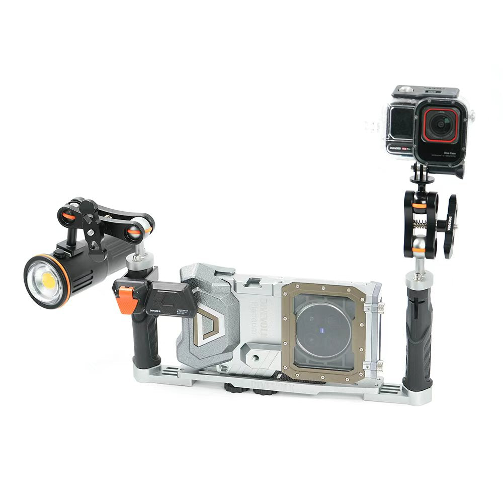 Action Camera to ball head GoPro, DJI Action, Insta360 camera