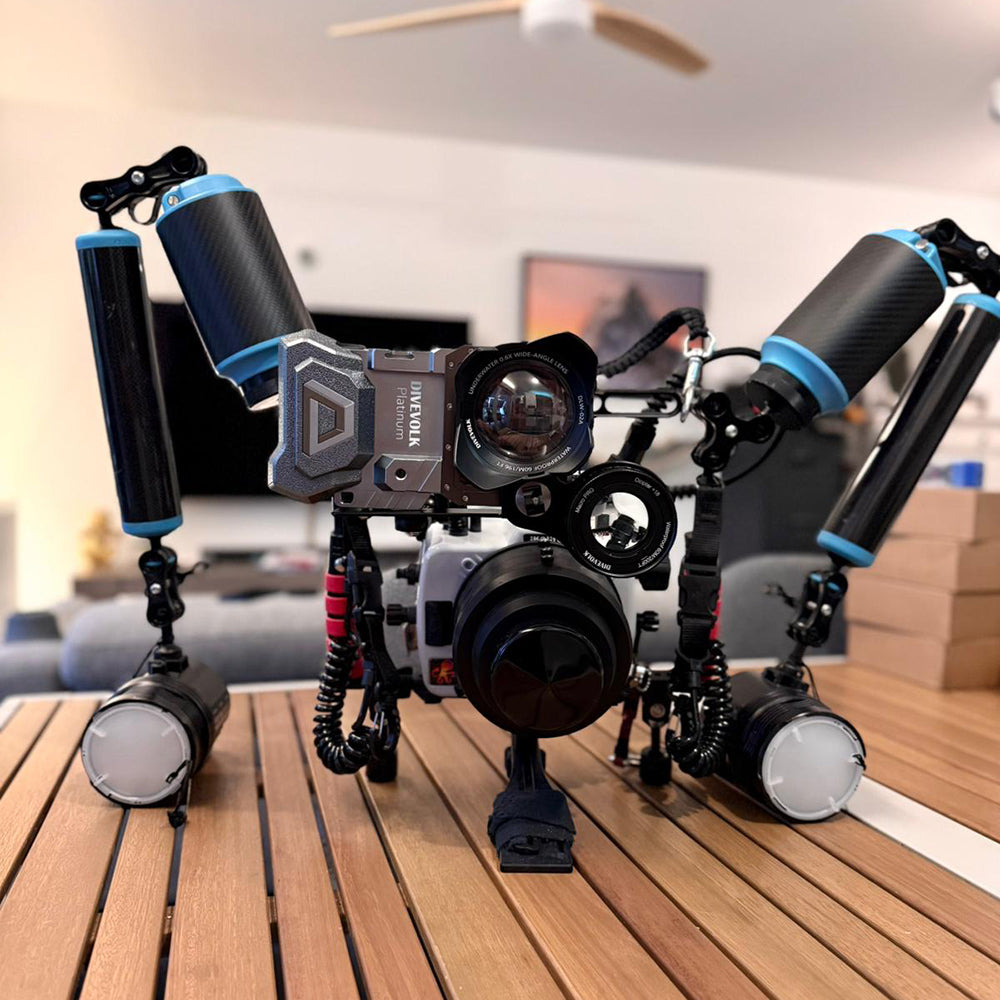 مشبك توسيع Divevolk Seatouch 4 Max Plus مع ذراع محولات 67 مم للتصوير تحت الماء