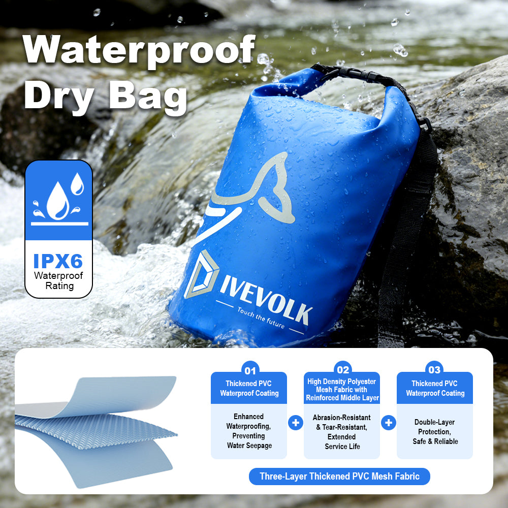 DIVEVOLK T-shirts à col rond à séchage rapide pour hommes et Weman's Active