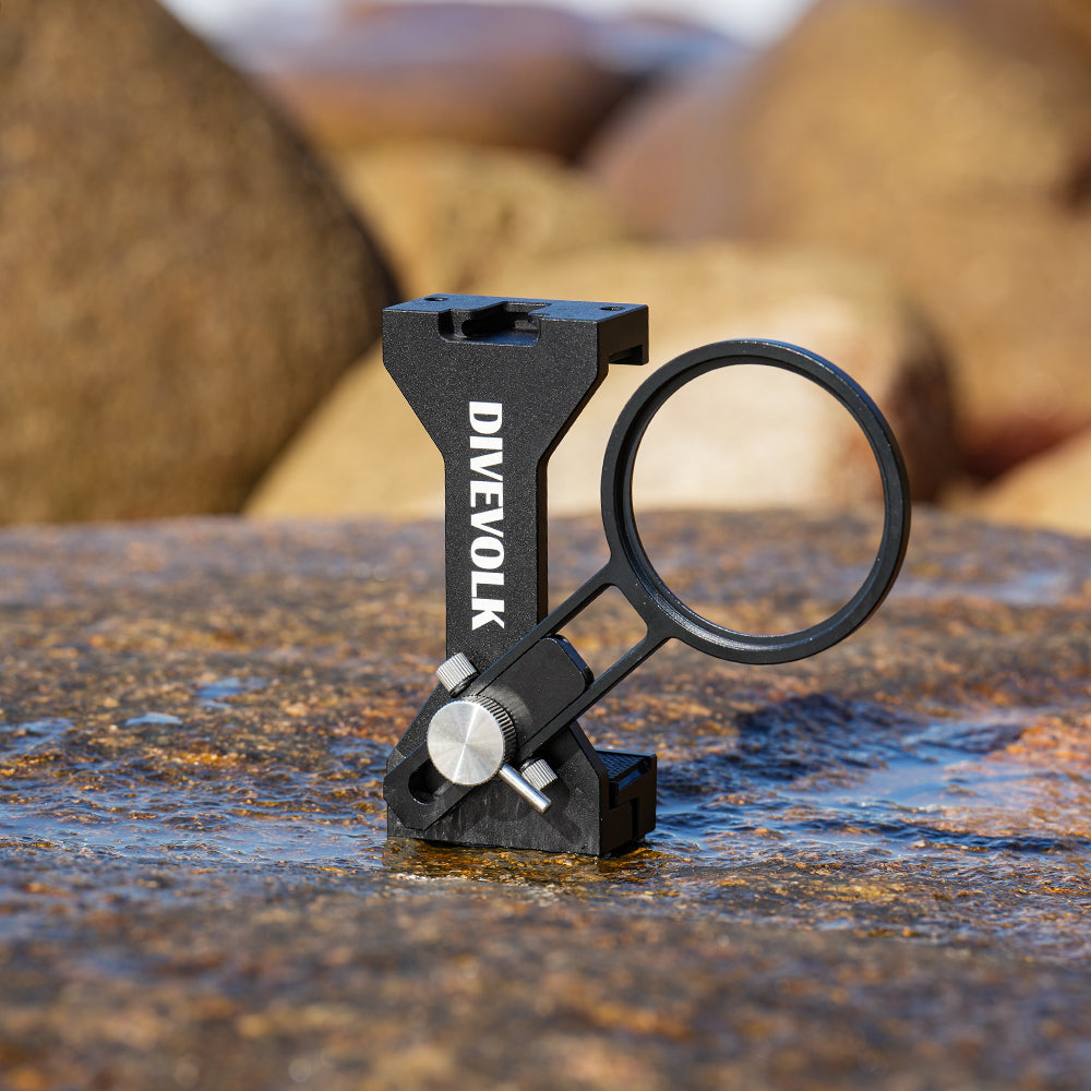 CNC Clip A Sfera E Braccio In Fibra Di Carbonio Per Attrezzatura Subacquea – Doppia Testa A Sfera Per GoPro E Reflex Impermeabili