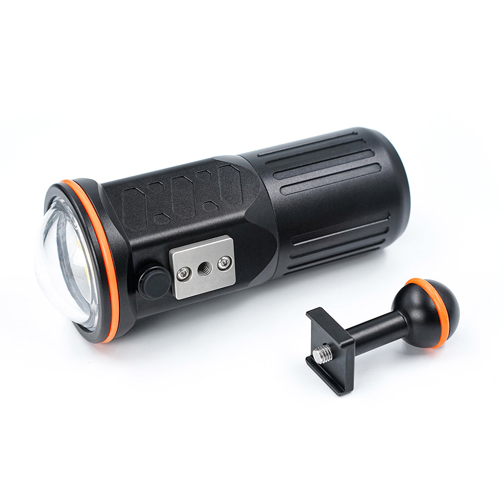 Subacquea Per La Fotografia Subacquea, Torcia Subacquea Super Luminosa Da 3300 Lumen, Luce Video Subacquea Impermeabile Da 100 Metri Con Ricarica