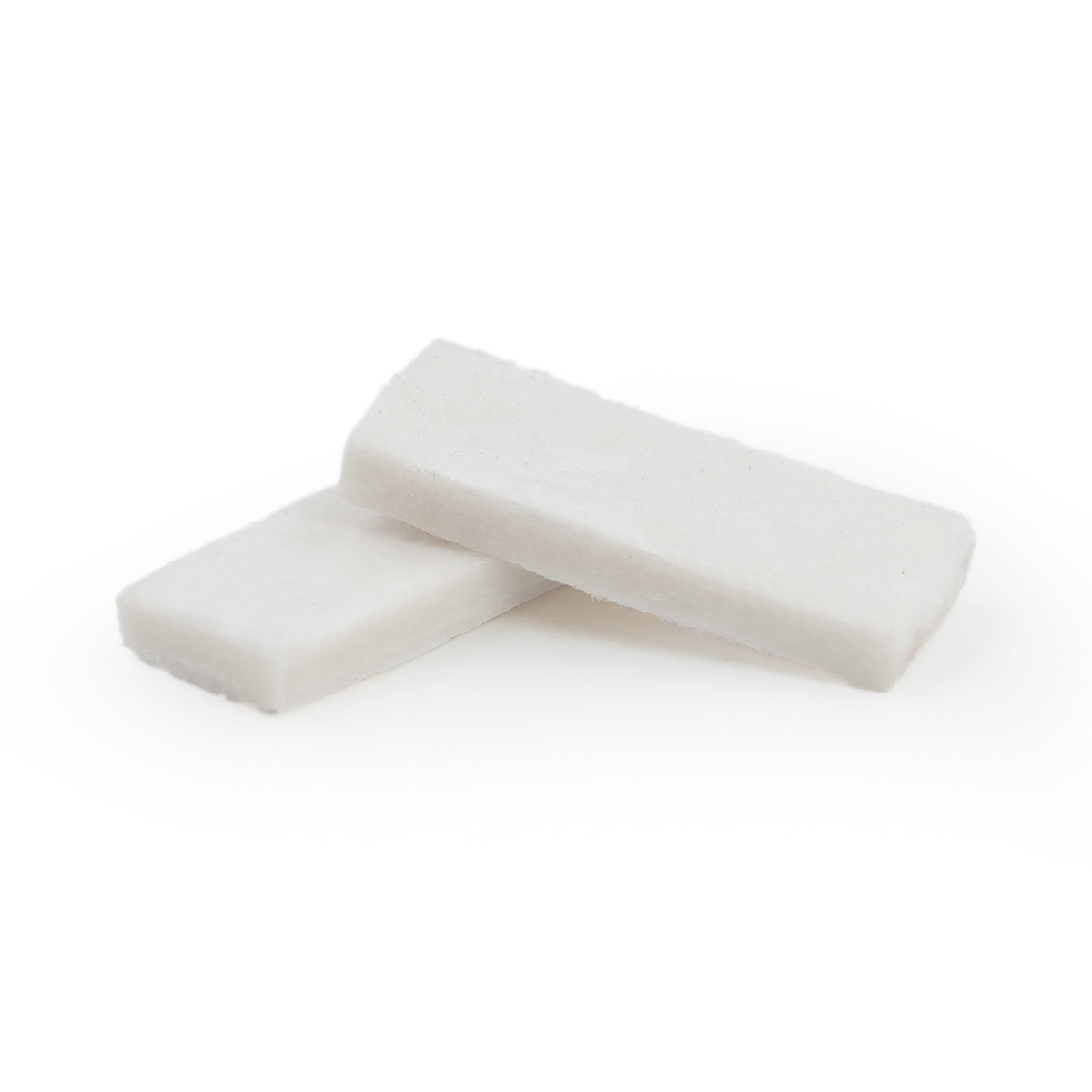DIVEVOLK anti-fog desiccant pads — two white rectangular moisture-absorbing pads, close-up on white background.