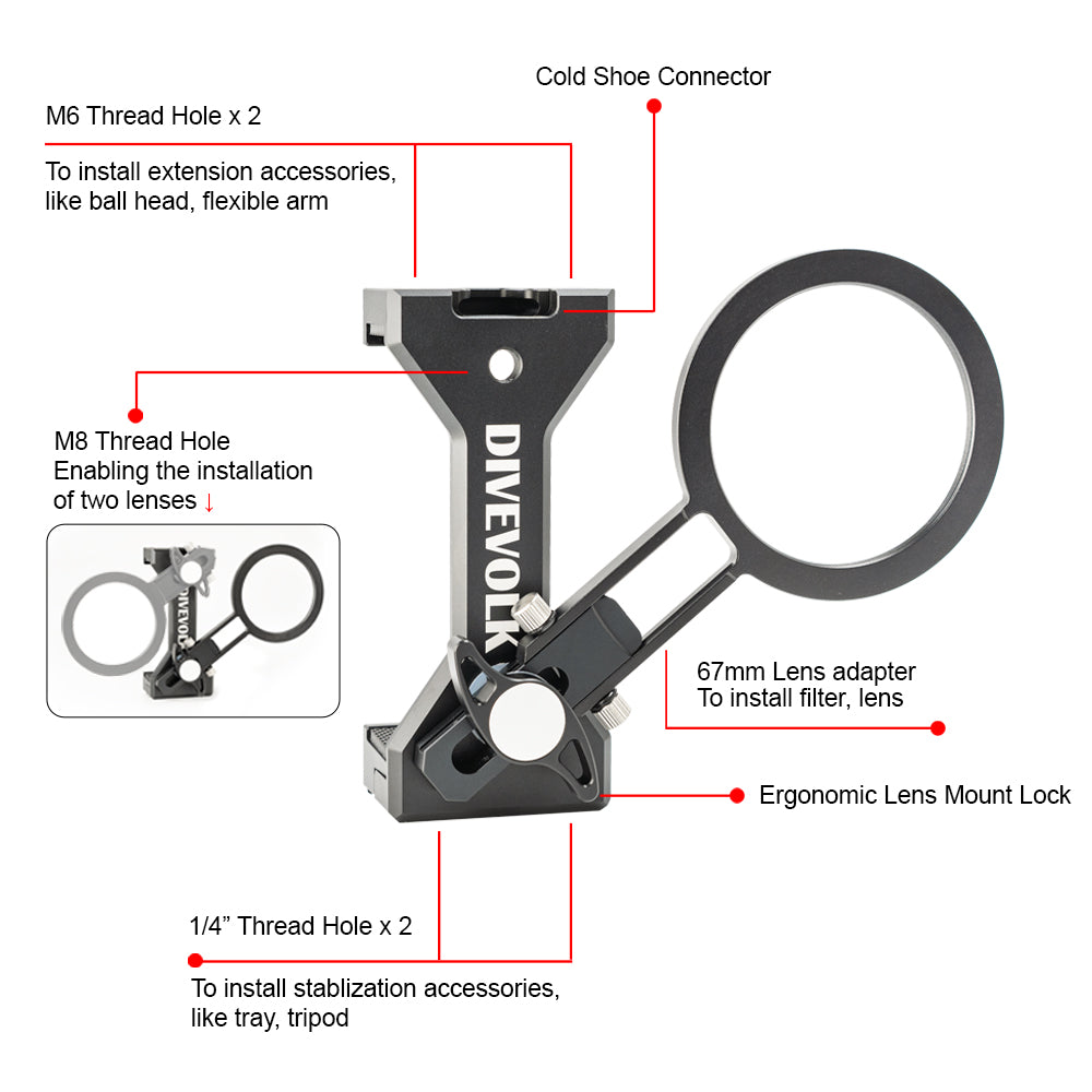 SeaTouch 4 Max Plus expansion clamp, adjustable.