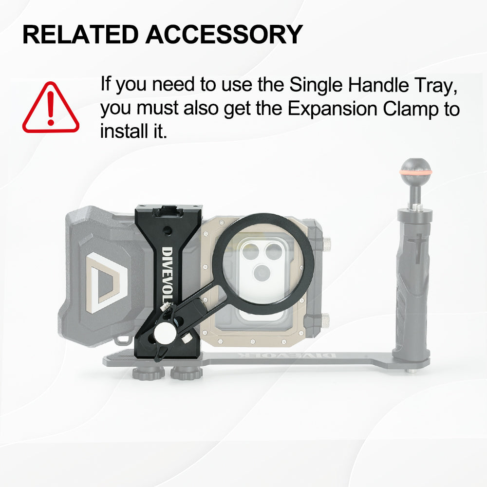 SeaTouch 4 single handle tray with expansion clamp