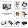 DIVEVOLK SeaTouch4MAXダイブライト6000ルーメン水中広角変換レンズX0.6キットforiPhone13 pro / 12 pro max / 13 pro max