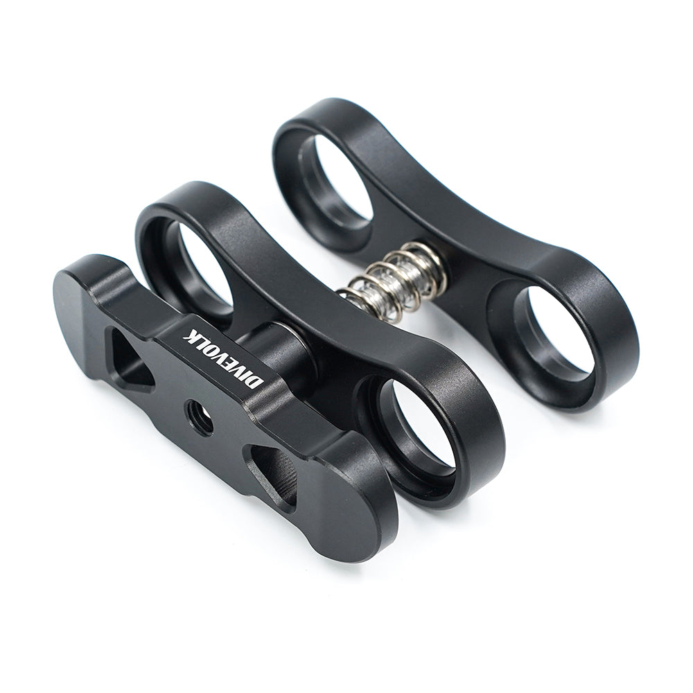 DiveVolk underwater light with ball joint clamp