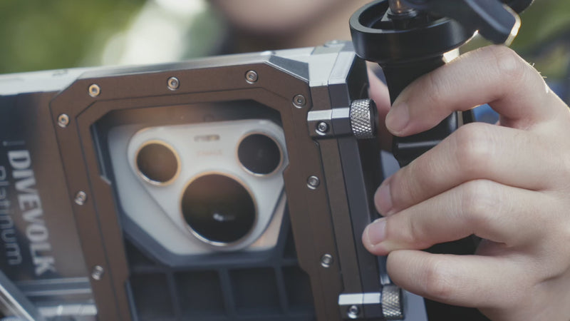 DIVEVOLK SeaTouch 4 Max Plus underwater touchscreen dive housing for smartphone, the best underwater camera, iphone waterproof case, dive gear