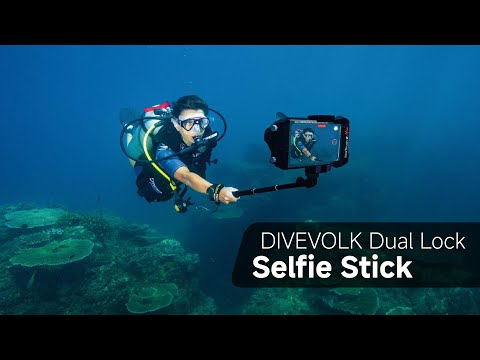 DIVEVOLK Selfie Stick, underwater dive housing for iphone