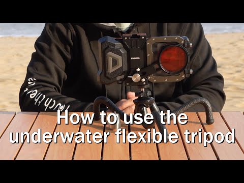DIVEVOLK underwater flexible tripod for smartphone dive housing and action camera and underwater camera