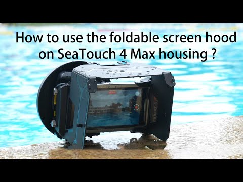 DIVEVOLK Foldable Screen Hood Operation Video for SeaTouch 4 Max dive housing