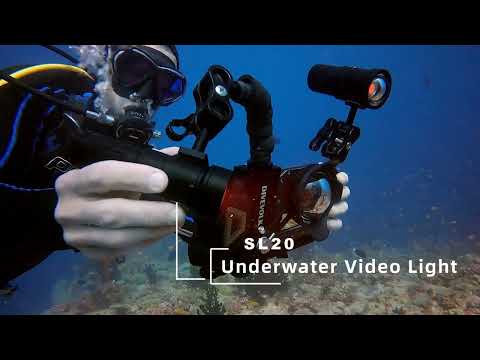 Dive Light for underwater photography, DIVEVOLK SL20 video light