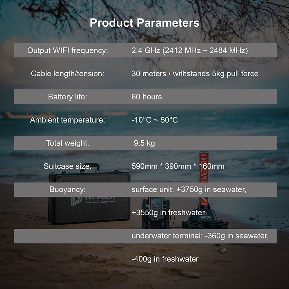 DIVEVOLK appareil de livestreaming sous-marin