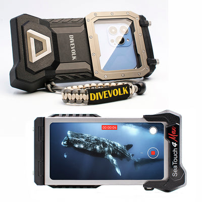 DIVEVOLK SeaTouch 4 MAX  Underwater iPhone 12/12 Pro/12 Pro max/13/13 Pro/13 Pro Max/14/14 PLUS/14 PRO/14 PRO MAX/15/15 PRO/15 PLUS/15 PRO MAX Case, Underwater Housing