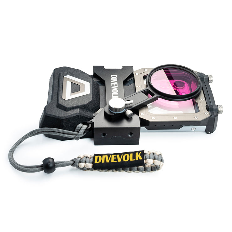 DIVEVOLK SeaTouch 4 MAX Expansion Clamp and diving  Filter Kit/ underwater phone diving housing for iPhone 12/12 Pro/12 Pro max/13/13 Pro/13 Pro Max/14/14 PLUS/14 PRO/14 PRO MAX/15/15 PRO/15 PLUS/15 PRO MAX